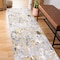 World Rug Gallery Distressed Abstract Yellow/Gray/Ivory Runner Rug 2'x7' Runner 2085YELLOW2X7 - alternate 7